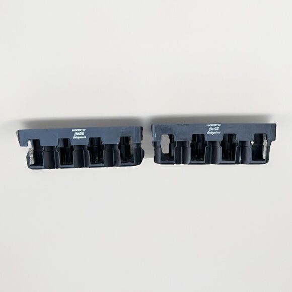 VTG Set of Two Coca-Cola 2 Liter Carry Crates PLASTIC 12 Bottle Carrier Holder - Picture 5 of 5